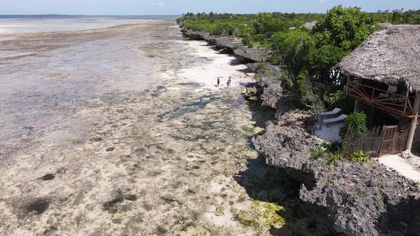 Ocean Landscape Near the Coast of Zanzibar Tanzania