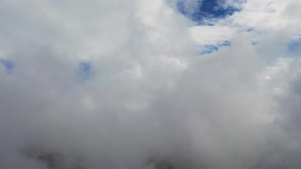 Time lapse beautiful blue sky with clouds background. Texture of clouds. Panoramic view	