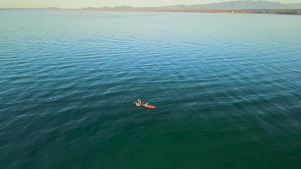 Kayaks exploring baja california beach