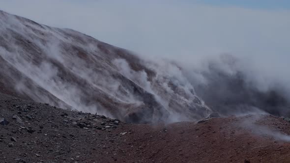 Caldera of Avachinsky Stratovolcano Also Known As Avacha Volcano