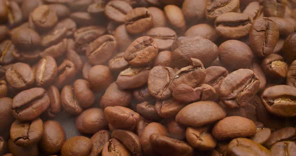 Close Up of Seeds of Coffee