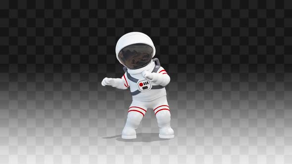 Cosmonaut Dancing A Silly Dance