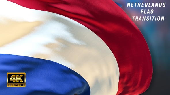 Netherlands flag transition 4k