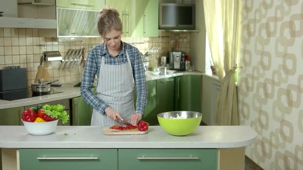 Young Woman in the Kitchen