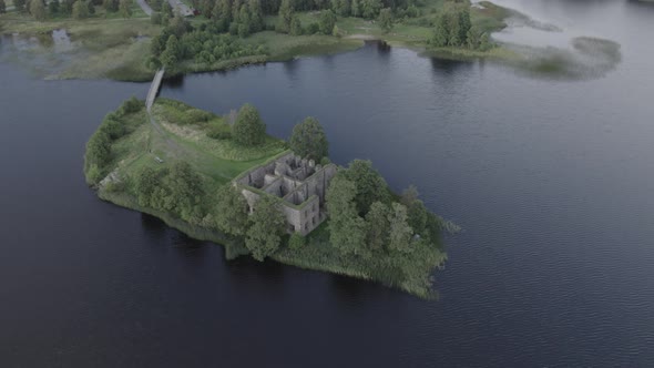 Swedish Ruin In Lake 14