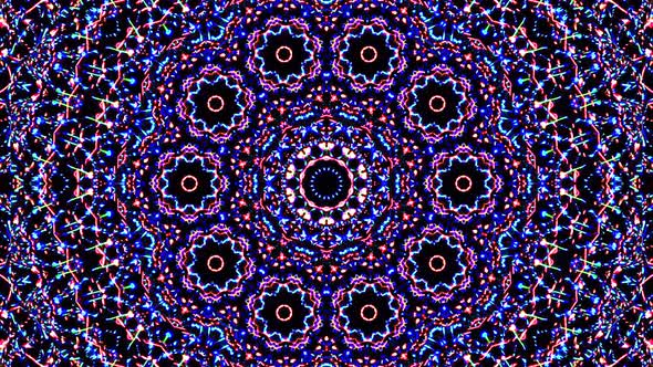 colorful lines glowing waves shape background kaleidoscope abstract