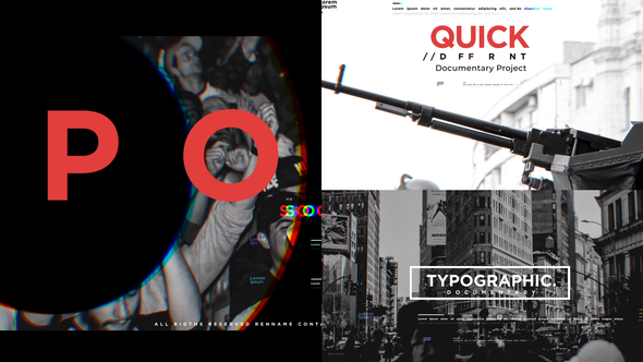 Typographic Documentary Promo alt