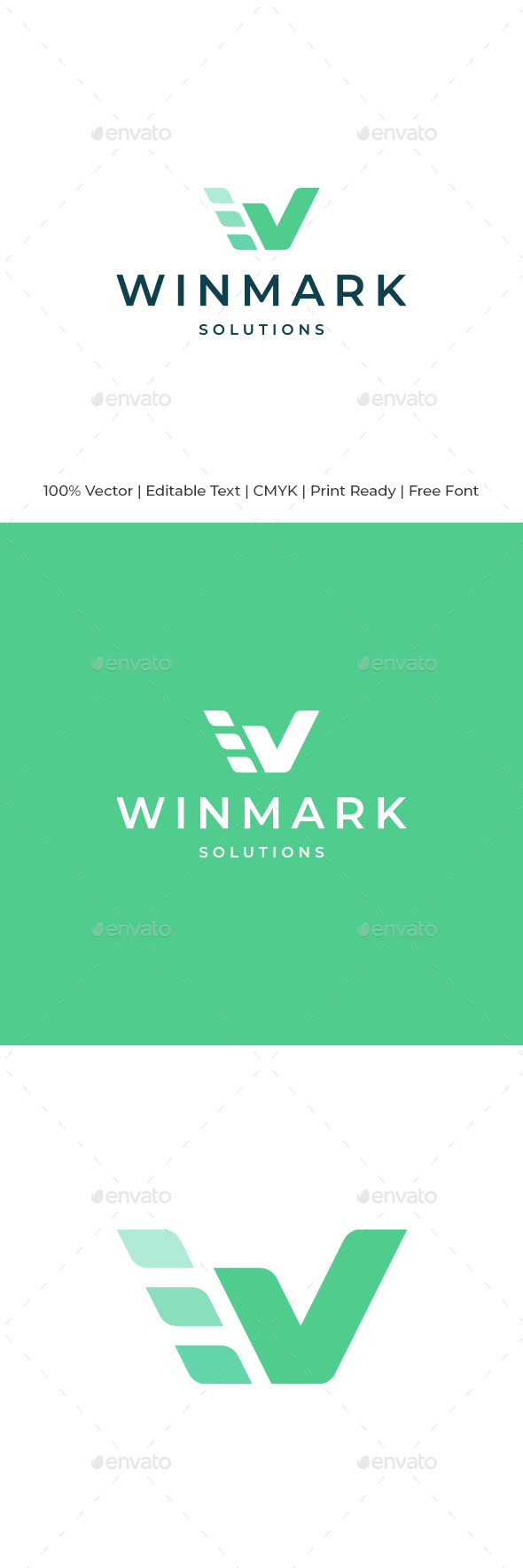 Checkmark W Letter Logo