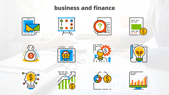 Business and Finance - Flat Animated Icons alt