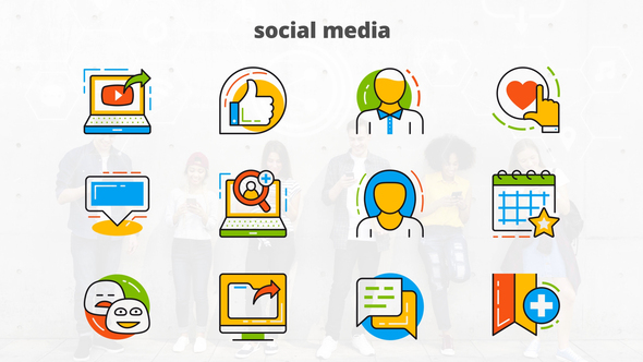Social Media - Flat Animated Icons alt
