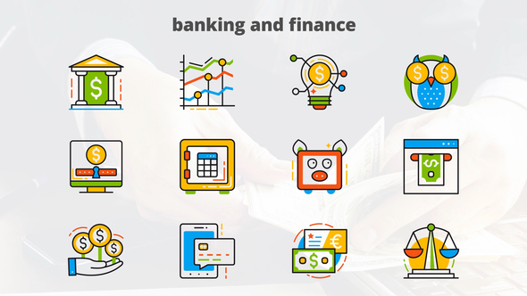 Banking and Finance - Flat Animated Icons