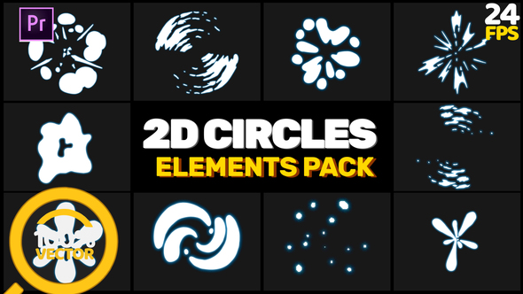 2D Circles Elements // MOGRT