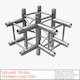 Square Truss Corner Junction 44 - 3DOcean Item for Sale