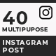 Instagram 40 Post Bundle - GraphicRiver Item for Sale