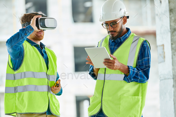 g VR gear to visualize projects  on construction site