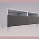 Ikea BESTA TV shelf 3D model - 3DOcean Item for Sale