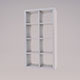 Ikea Kallax shelf Low-poly 3D model - 3DOcean Item for Sale