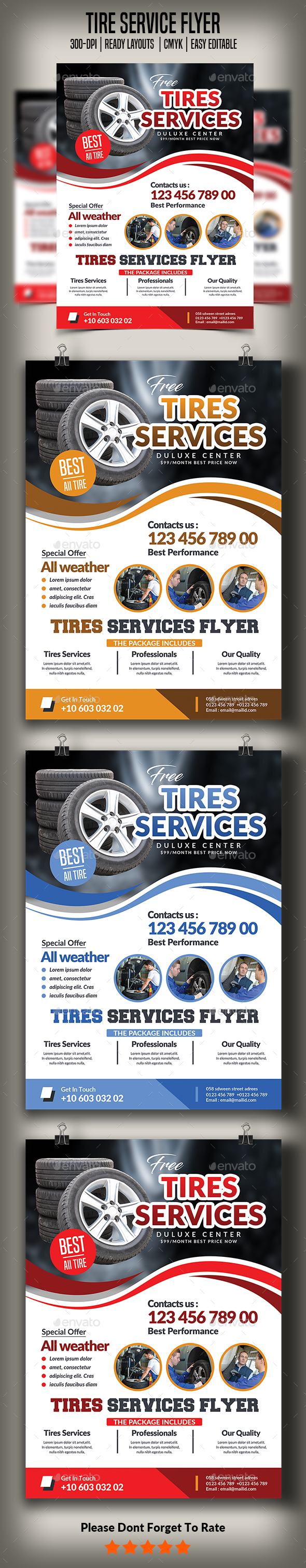 Tires Services Flyer Template