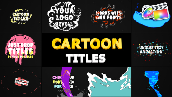 Cartoon Titles Pack | FCPX alt