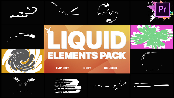 Liquid Motion Elements And Transitions | Premiere Pro MOGRT