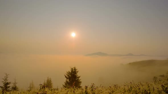 Sunrise in the Mountains