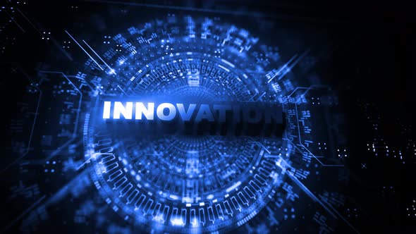 Innovation Word On Digital Background 4K