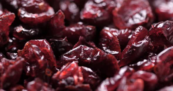 Close up of Dried cranberry