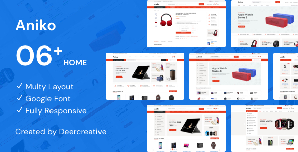 Aniko | Multipurpose Electronics eCommerce PSD