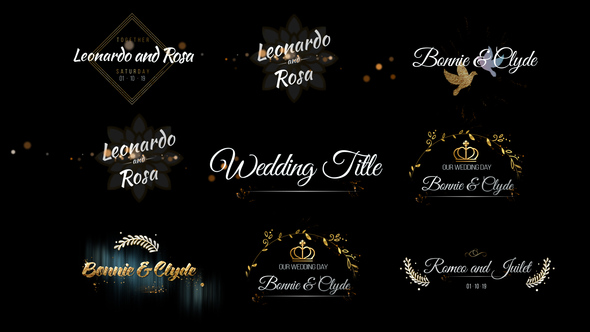 Six Beautiful Wedding Title