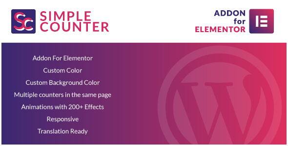 Simple Counter for Elementor WordPress Plugin