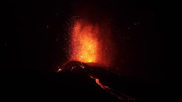 Volcanic eruption in La Palma Canary Islands 2021