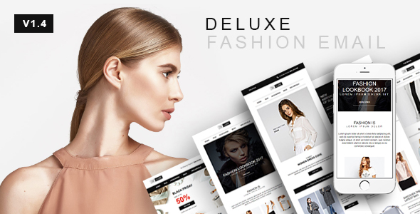Deluxe - Fashion & Online Store Email Newsletter Template 10 Layout