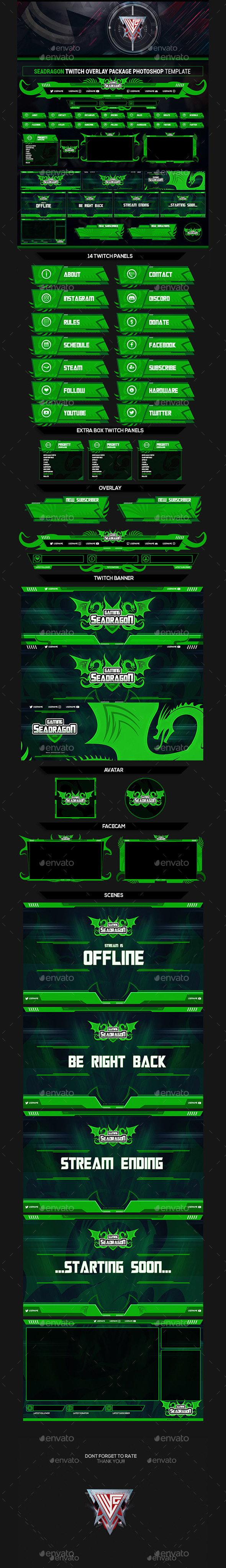 Twitch Banner Graphics Designs Templates From Graphicriver