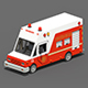 Voxel Fire Rescue Van - 3DOcean Item for Sale
