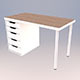 Ikea LINNMON ALEX table - 3DOcean Item for Sale