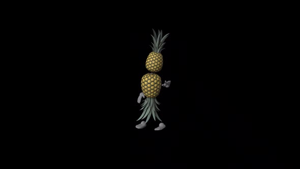 Cartoon Pineapple Dance V