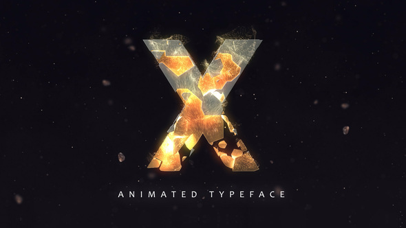 Fracture Titles - Animated Typeface
