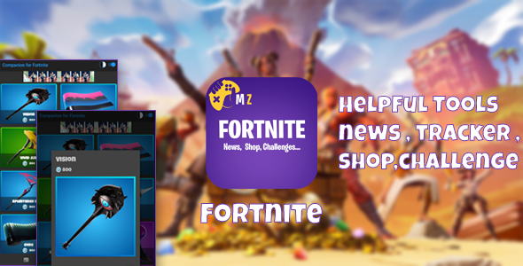 Fortnite Battle Royale Helpful Tools with GDPR (news,challenges,tracker,Shop)