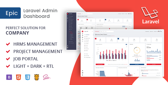 Epic Laravel – HR Management Admin Template