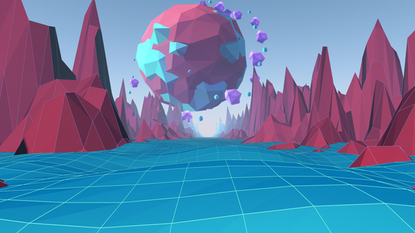 Low Poly Motion Background