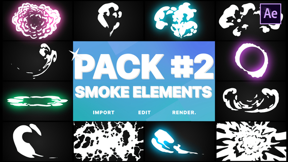 Smoke Elements Pack 02 | After Effects alt