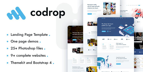 Codrop - App Landing Page And One Page Template