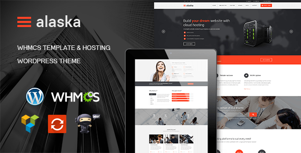 Alaska - WHMCS i hosting WordPress Theme