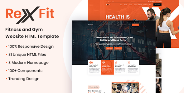 RexFit Gym and Fitness HTML5 Template