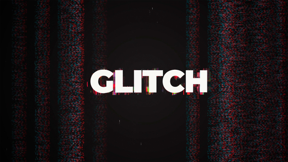 Glitch Logo Reveal with Digital Noise