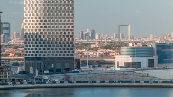 The Rhythm of the City of Dubai Aerial Timelapse