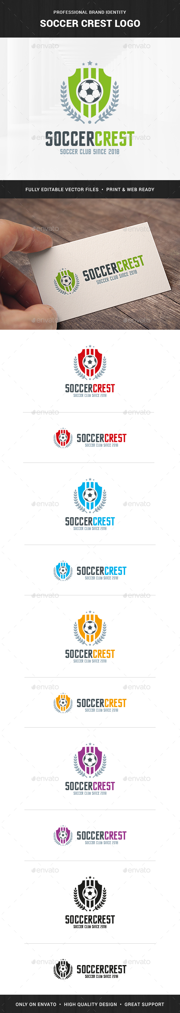 Soccer Crest Logo Template