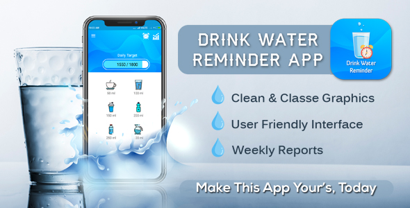 Drink Water reminder ( android 10 )b