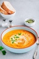 Carrot and pumpkin cream soup with parsley - PhotoDune Item for Sale