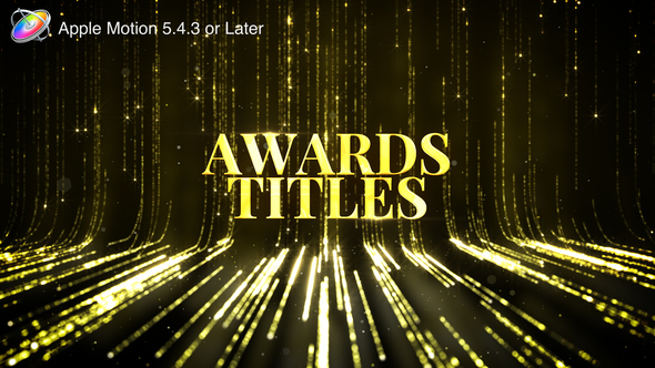 Awards Titles - Apple Motion